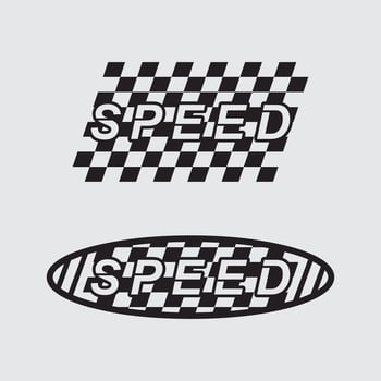 Speed logo design, silhouette speedometer symbol icon speed Auto car Logo Template illustration icon design vector