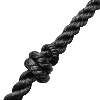 Black Rope on Transparent Background png