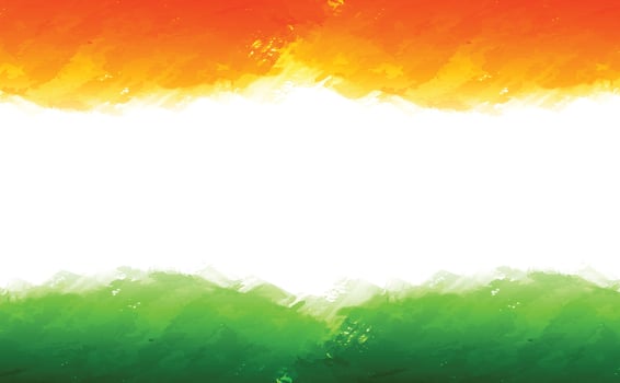 Indian Tricolor flag background for independence day. Website banner and greeting card design template. vector