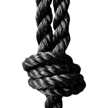 Black Rope on Transparent Background png