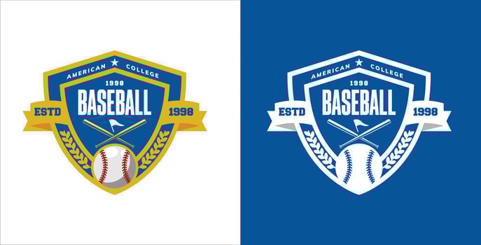 concept of baseball logo vector