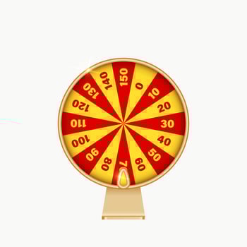 Wheel of fortune. Fortune circles vector
