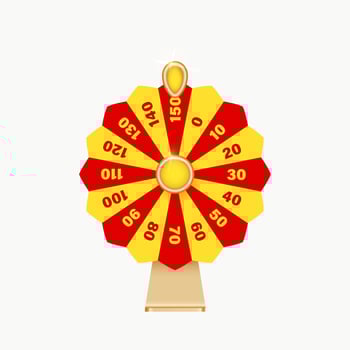 Fortune wheel spin machine. Spinning wheel vector
