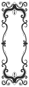 Elegant, intricate, beautiful black classic vintage frame for cards. png
