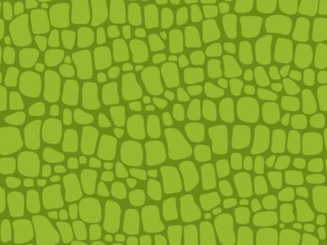Alligator skin texture. Seamless crocodile pattern, green reptile and wild tropical animal lether background vector