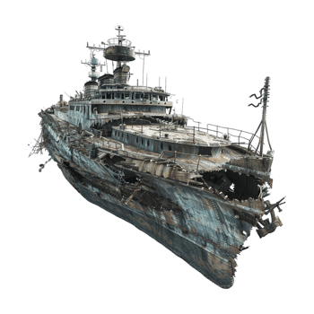 Shipwreck on Transparent Background png