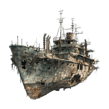 Shipwreck on Transparent Background png