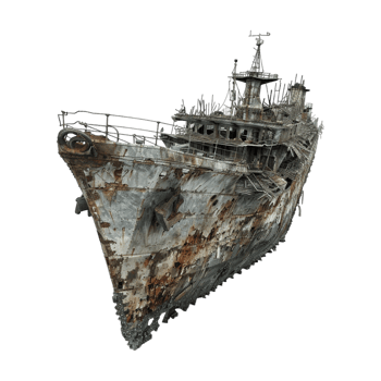 Shipwreck on Transparent Background png