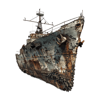 Shipwreck on Transparent Background png