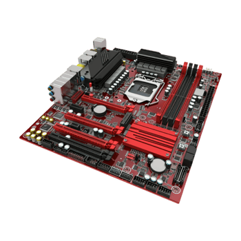 Computer Motherboard on Transparent Background png