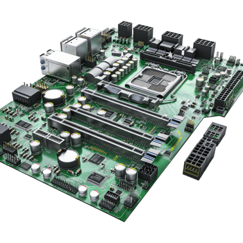 Computer Motherboard on Transparent Background png