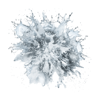 Dry Ice Explosion on Transparent Background png
