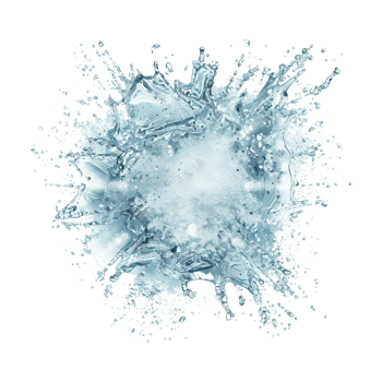 Dry Ice Explosion on Transparent Background png