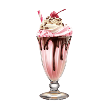 Strawberry Shake on Transparent Background png