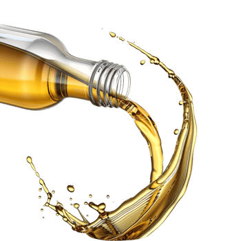 Oil Dripping From Bottle on Transparent Background png