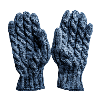 Winter Gloves on Transparent Background png
