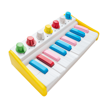 Small Piano Toy on Transparent Background png