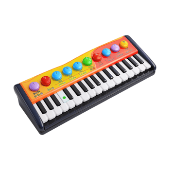 Small Piano Toy on Transparent Background png