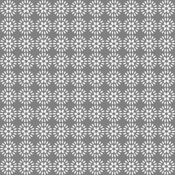 Seamless abstract floral pattern on gray background vector
