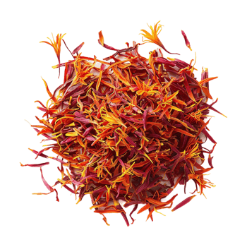 Stack of Red Saffron on Transparent Background png