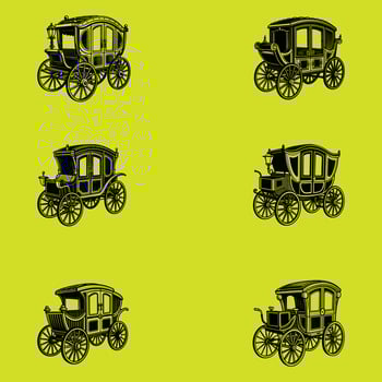 Carriage silhouette art illustration vector