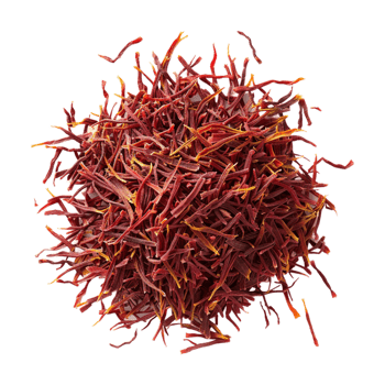 Stack of Red Saffron on Transparent Background png