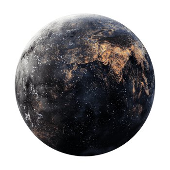Globe Planet on Transparent Background png