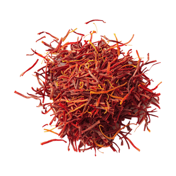 Stack of Red Saffron on Transparent Background png