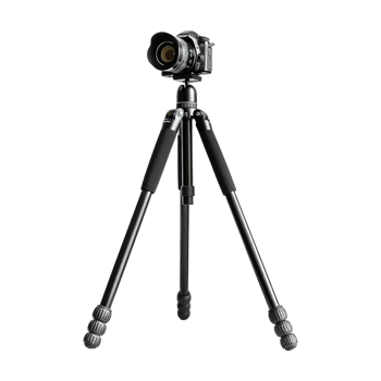 DSLR Camera on Tripod on Transparent Background png
