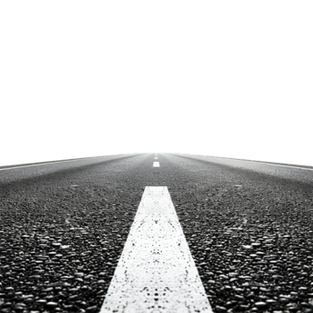 Asphalt Road on Transparent Background png