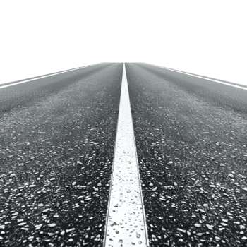Asphalt Road on Transparent Background png