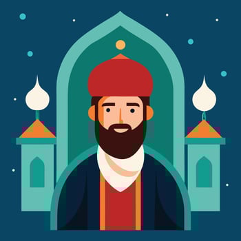 Creative Flat Illustration Art for Islamic New Year vector
