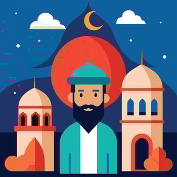 Festive Flat Design for Islamic New Year Celebration vector