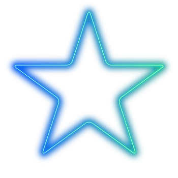 Neon star shape png