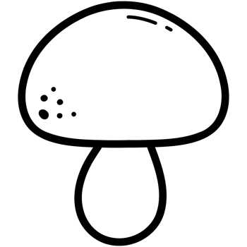 Mushroom doodle cartoon png