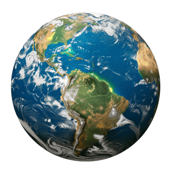Earth Isolated on Transparent Background png