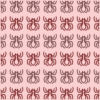 Spider line logo design background with decorative abstract design, pattern background illustration vector