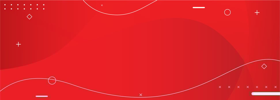 Red geometric background with wave lines vector