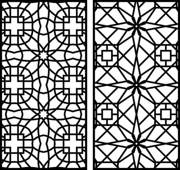 Geometric and simple pattern for panel, background, and cutting art vector