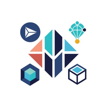 Creative and Elegant Minimalistic Logo Design for Technology and Software Company vector