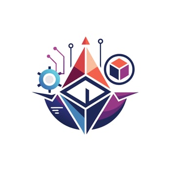 Creative and Elegant Minimalistic Logo Design for Technology and Software Company vector