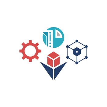 Creative and Elegant Minimalistic Logo Design for Technology and Software Company vector