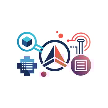 Creative and Elegant Minimalistic Logo Design for Technology and Software Company vector