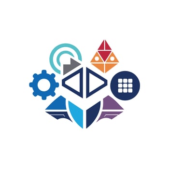 Creative and Elegant Minimalistic Logo Design for Technology and Software Company vector