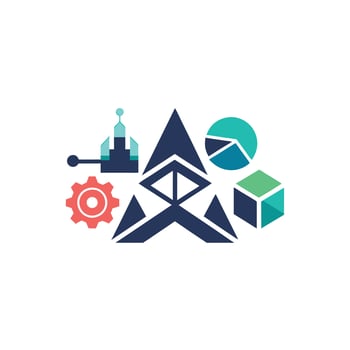Creative and Elegant Minimalistic Logo Design for Technology and Software Company vector