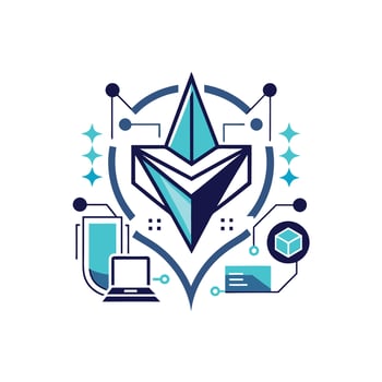 Creative and Elegant Minimalistic Logo Design for Technology and Software Company vector
