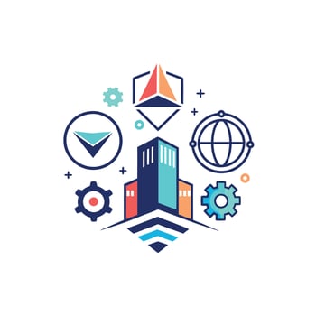 Creative and Elegant Minimalistic Logo Design for Technology and Software Company vector