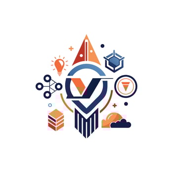 Creative and Elegant Minimalistic Logo Design for Technology and Software Company vector