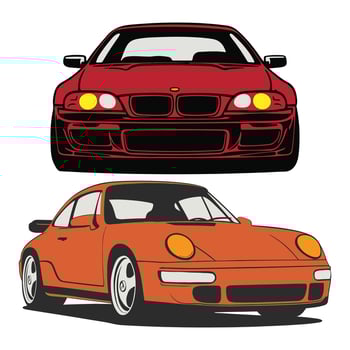 Car silhouette illustration vector