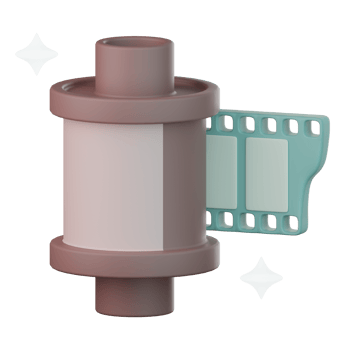 3d film roll icon png